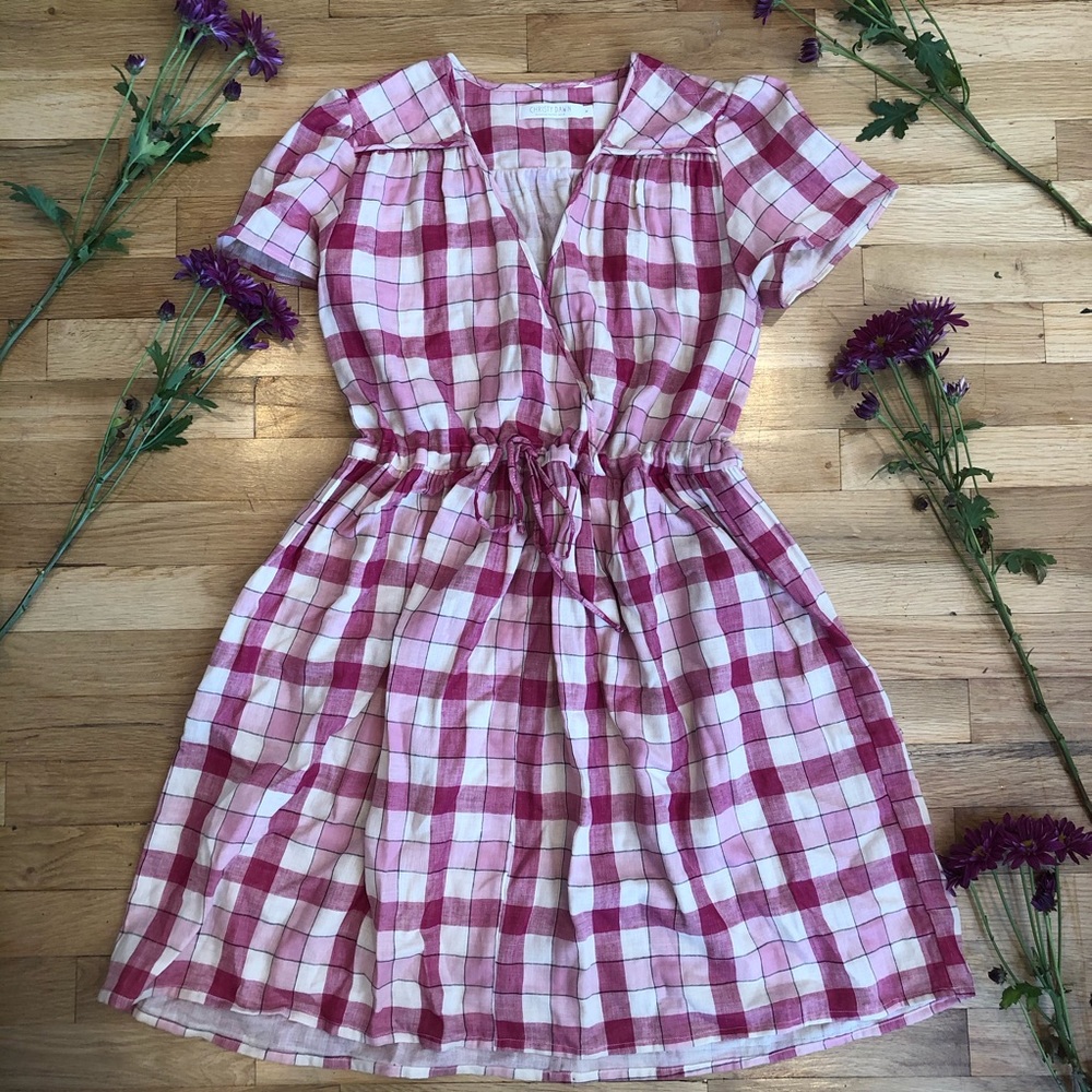 Christy Dawn Plaid Dawn Dress sz Medium